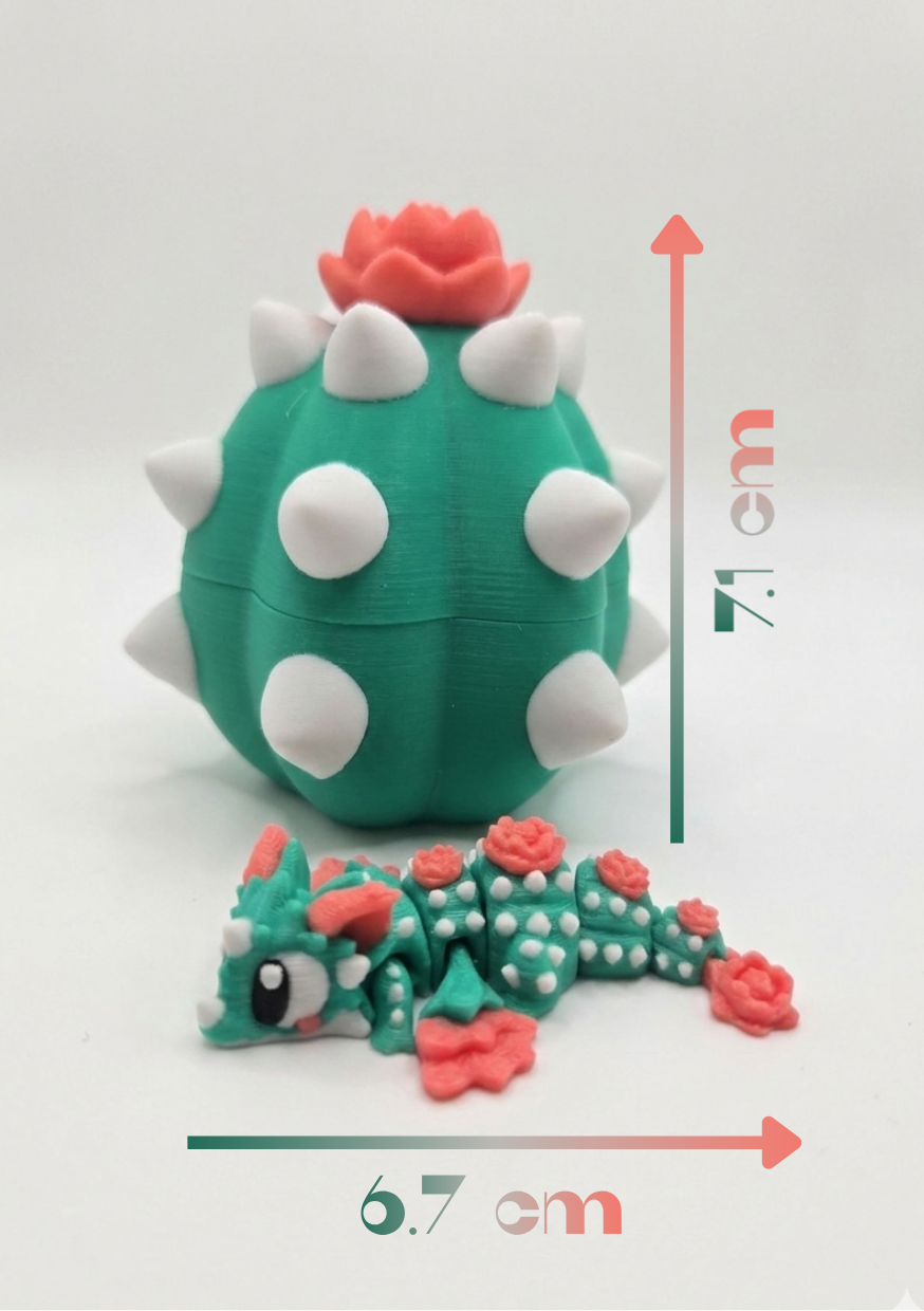 Cactus Hatchling Dragon with Egg