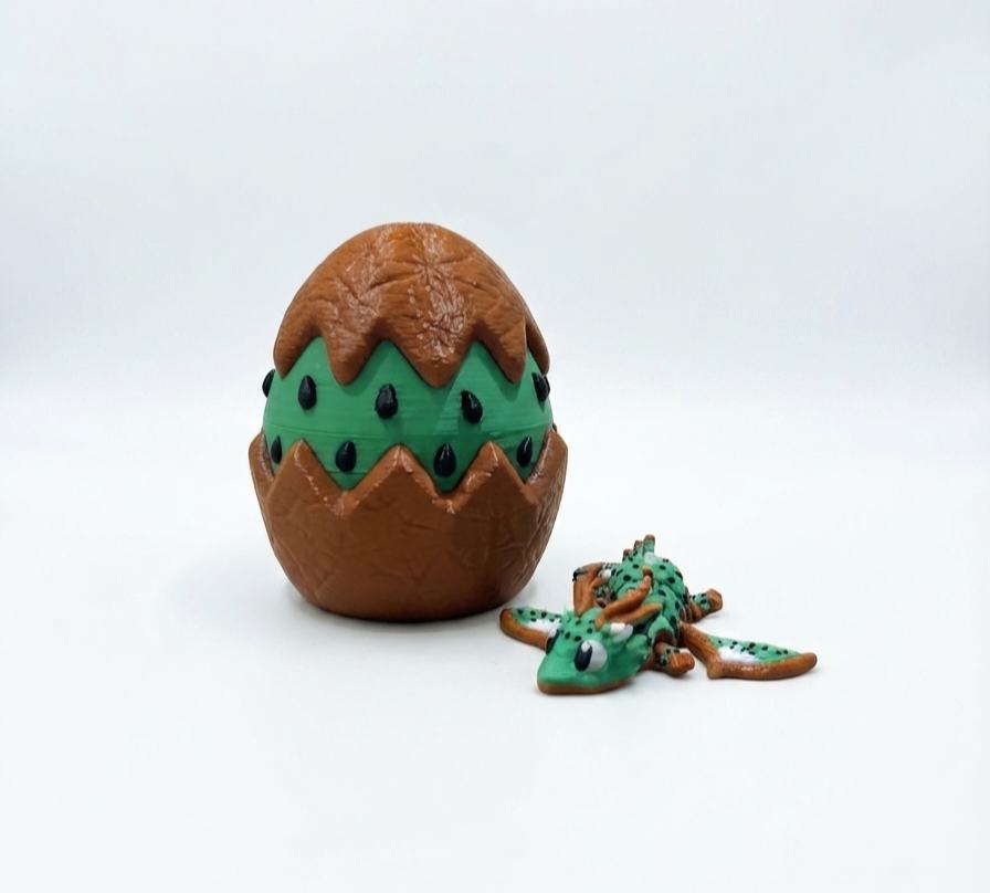 Kiwi Fruit Hatchling Dragon + Egg