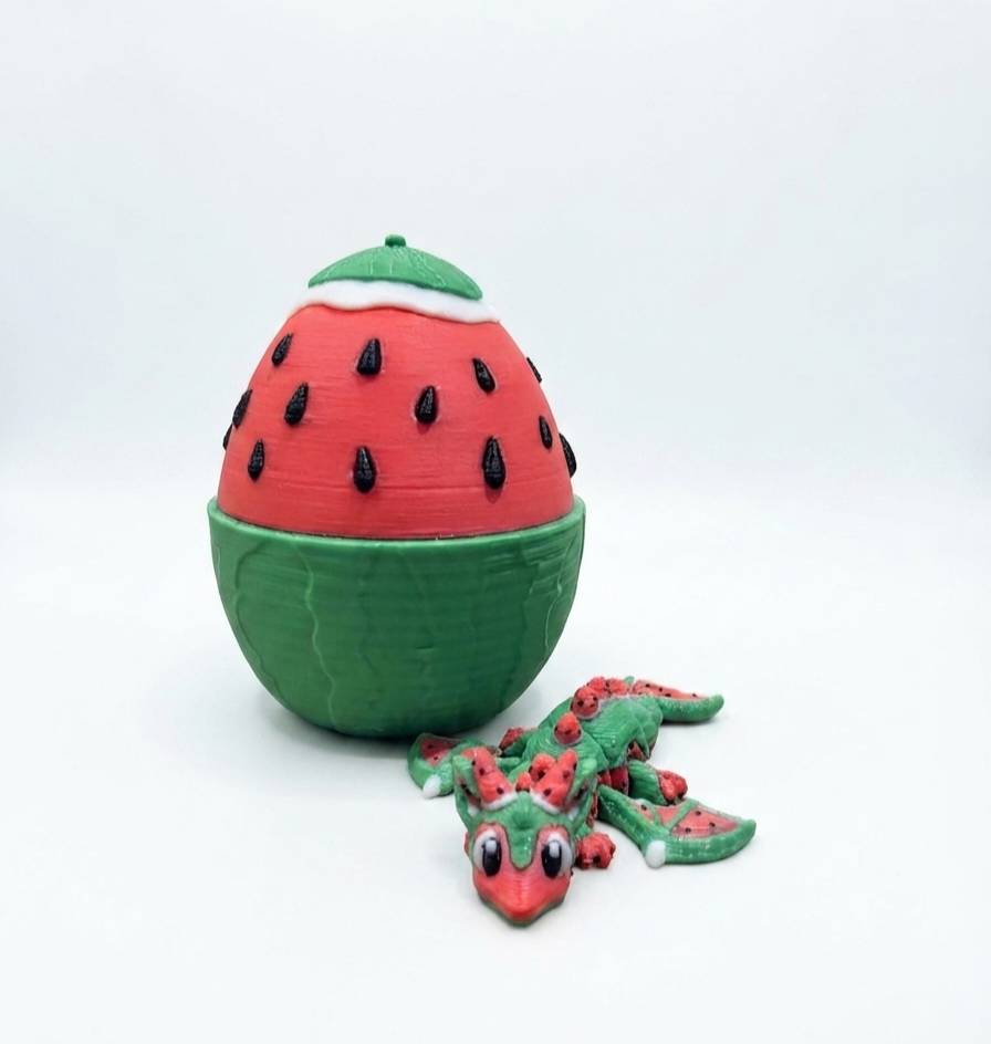 Watermelon Hatchling Dragon + Egg